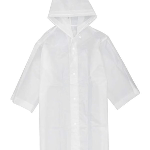 DELI αδιάβροχη καμπαρντίνα DL553010 για ενήλικες, 65x110cm, λευκή