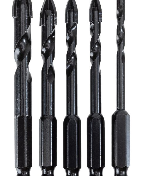 DELI σετ τρυπάνια DH-CZZ005-ED2 για γυαλί, 40Cr YG6X, 4/5/6/8/10mm, εξάγωνο, 5τμχ