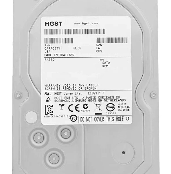 HGST σκληρός δίσκος Ultrastar 7K6000 3.5", 4TB, 7200RPM, 128MB, 6Gb/s, FR