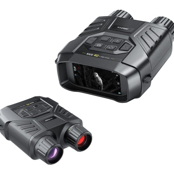 FNIRSI ψηφιακά κιάλια NVS-40 με νυχτερινή όραση, 6x zoom, 4K/36MP, μαύρα