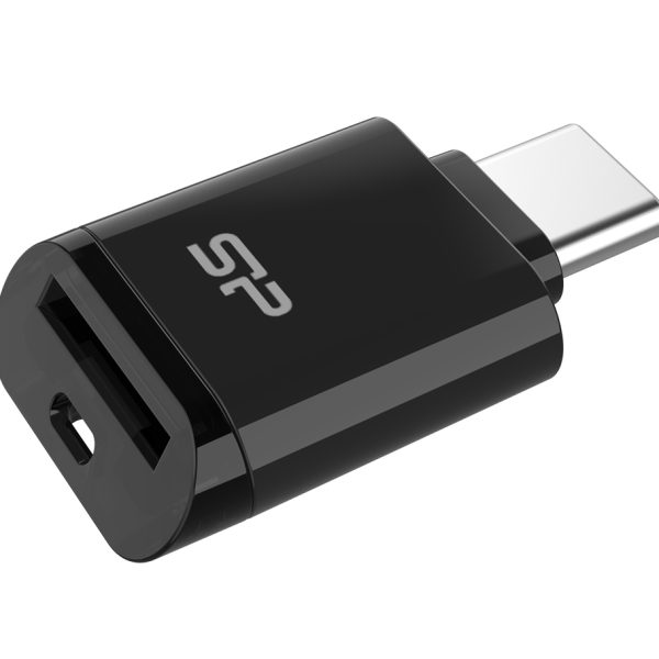 SILICON POWER card reader C200 για micro SD, USB-C, USB 3.2, 180/165MBps, μαύρο
