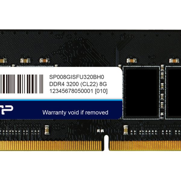 SILICON POWER industrial μνήμη DDR4 SODIMM SP008GISFU320BH0, 8GB, 3200MHz, CL22, -20~95 °C