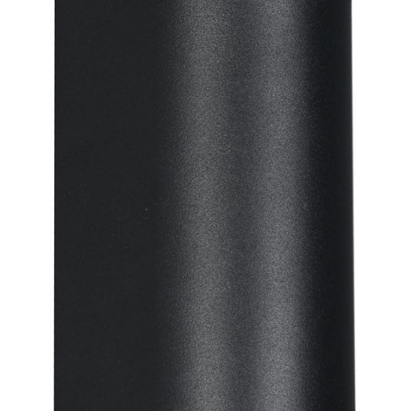 POWERTECH φωτιστικό τοίχου HLL-0188 για 2x GU10 λάμπες, μεταλλικό, IP65, μαύρο