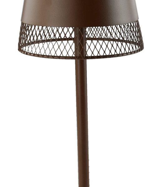 POWERTECH LED επιτραπέζιο φωτιστικό HLL-0191, ρυθμιζόμενο, επαναφορτιζόμενο, καφέ