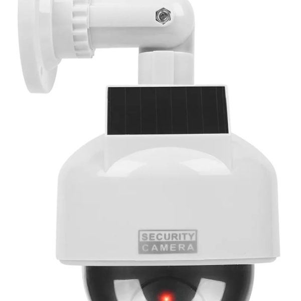 Ψεύτικη κάμερα CCTV LXKAM15 με LED, ηλιακή, λευκή