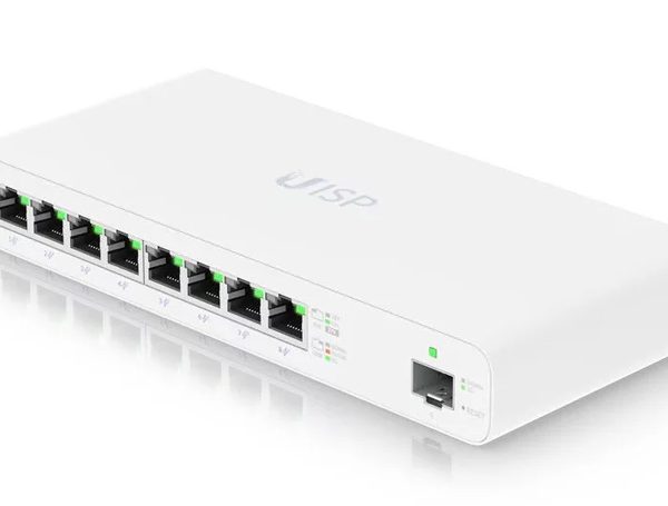 UBIQUITI router UISP-R, 8x Gigabit Ethernet Θύρες, 1000Mbps, PoE 30W