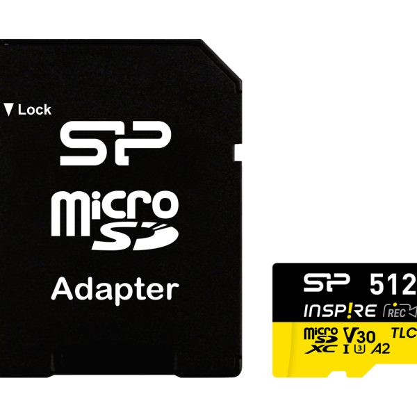 SILICON POWER κάρτα μνήμης microSDXC Inspire, 512GB, UHS-I U3 A1 V30