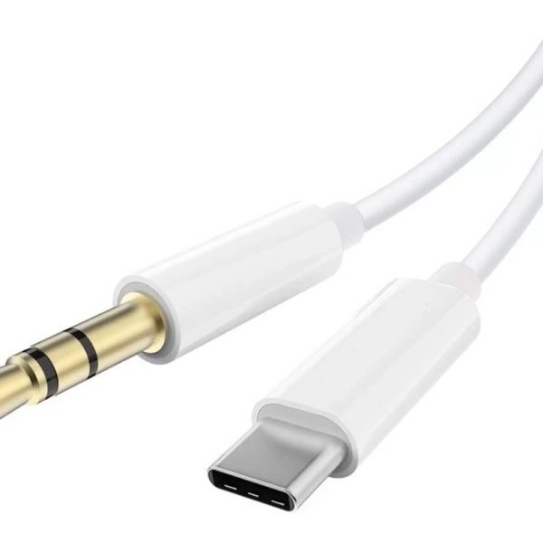 POWERTECH καλώδιο USB-C σε 3.5mm CAB-UC093, 1m, λευκό