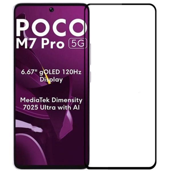 POWERTECH tempered glass 5D TGC-0738 για Xiaomi Poco M7 Pro 5G, full glue