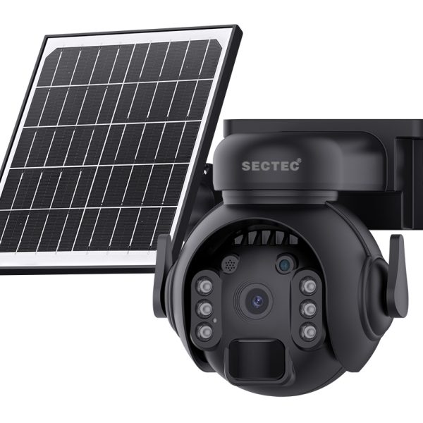 SECTEC smart ηλιακή κάμερα ST-515C-3M-5W-BK, 3MP, WiFi, SD, PTZ, IP65