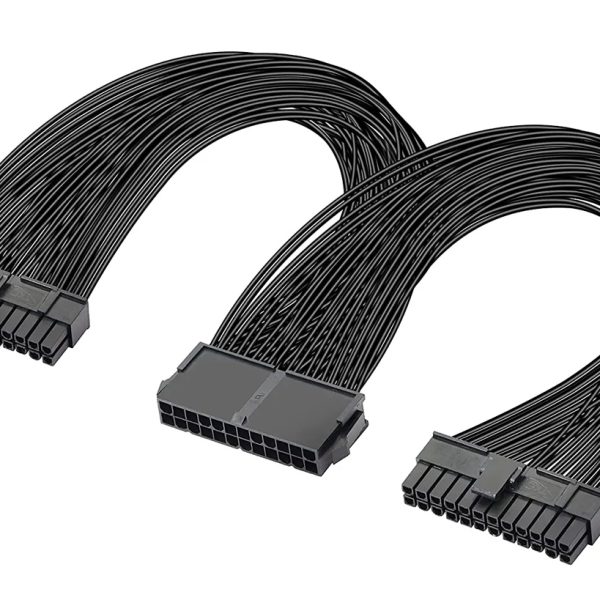 POWERTECH καλώδιο μητρικής 24pin σε 2x 24pin CAB-W052, 0.25m