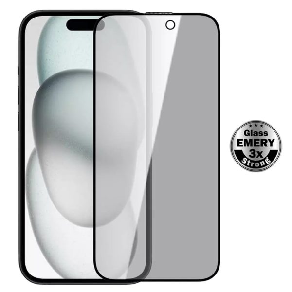 POWERTECH tempered glass Emery Private 5D TGC-0776 για iPhone 14 Pro Max, full glue