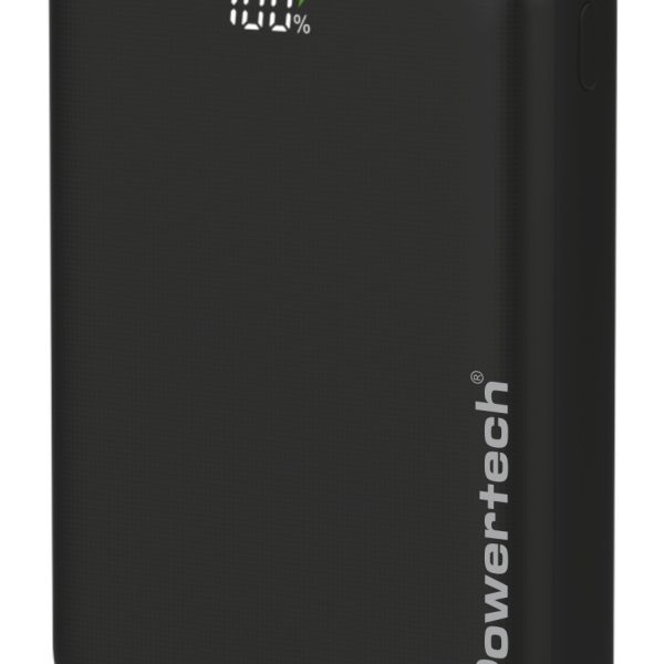 POWERTECH power bank PT-1503 με οθόνη, 20000mah, 22.5W, μαύρο