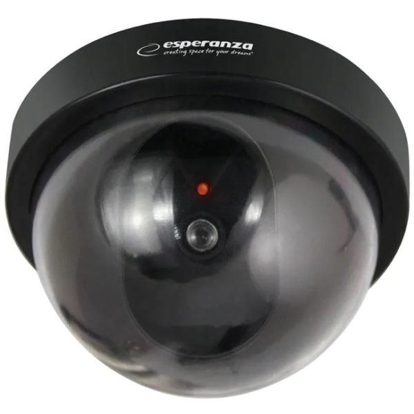 ESPERANZA ψεύτικη κάμερα CCTV ECA101 με LED, μαύρη