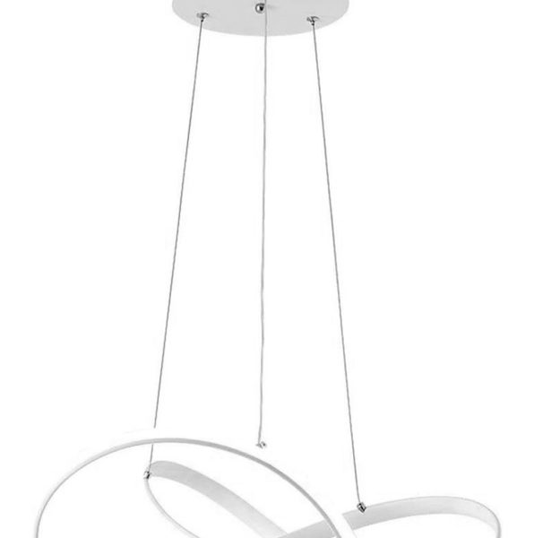 POWERTECH LED φωτιστικό οροφής HLL-0209, 48W, 4000K, Φ50cm x 120cm, λευκό