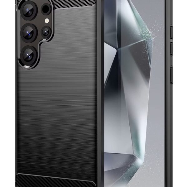 POWERTECH Θήκη Carbon MOB-2010 για Samsung S25 Ultra, μαύρη