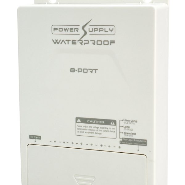 FOLKSAFE τροφοδοτικό συστημάτων CCTV FS-DC120805W, 8 εξόδων, 12V/5A, αδιάβροχο IP65