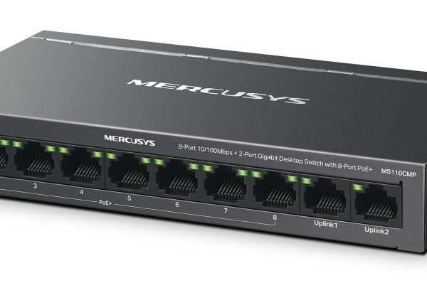 MERCUSYS Desktop Switch MS110CMP, 8x 10/100Mbps PoE+, 2x Gigabit, Ver. 1.0
