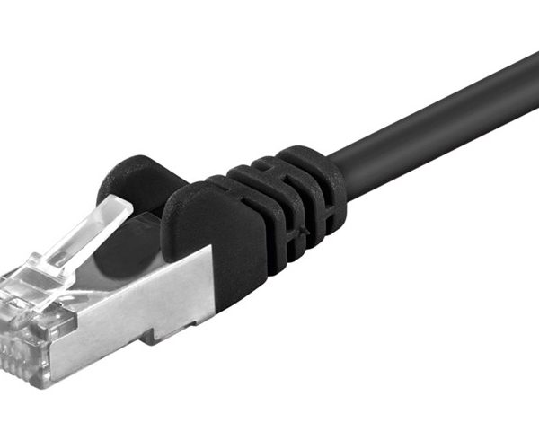 GOOBAY καλώδιο δικτύου 68658, CAT 5e F/UTP, CCA, 100MHz, 2m, μαύρο