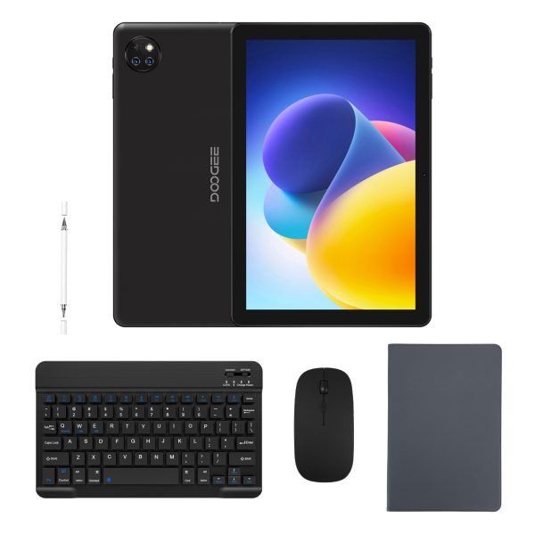 DOOGEE tablet T10W με πληκτρολόγιο/ποντίκι/στυλό αφής/θήκη, 10.1", 4/128GB, 4G, Android 14, 8000mAh, μαύρο