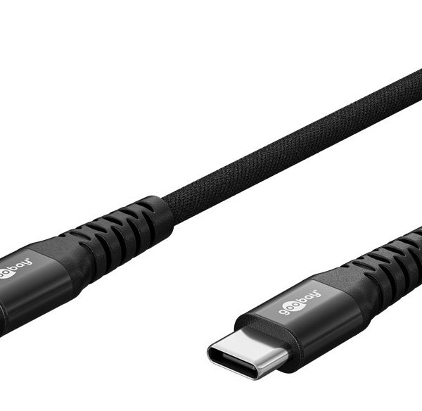 GOOBAY καλώδιο USB-C 73954, 60W, 480Mbps, 2m, μαύρο