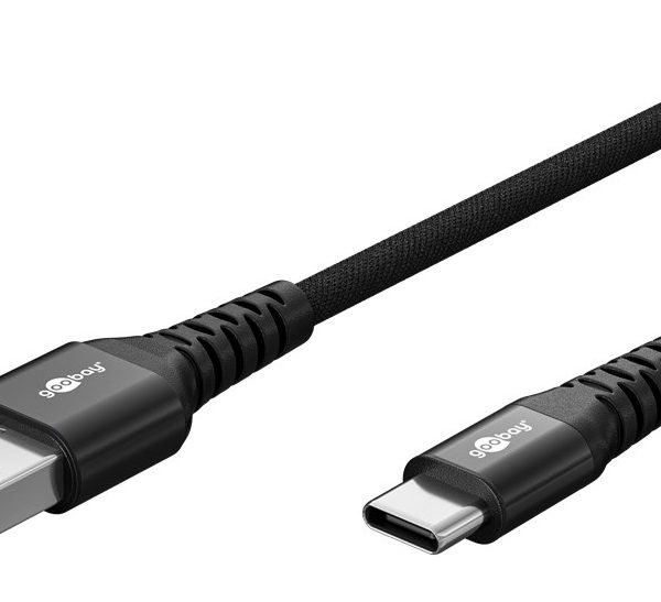 GOOBAY καλώδιο USB-C σε USB 74528, 60W, 480Mbps, 3m, μαύρο