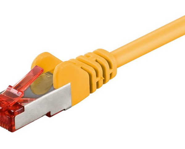 GOOBAY καλώδιο δικτύου 68299, CAT 6 S/FTP, copper, 250MHz, 0.50m, κίτρινο