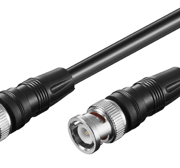 GOOBAY καλώδιο BNC 50074, RG59, 75 ohm, 5m, μαύρο