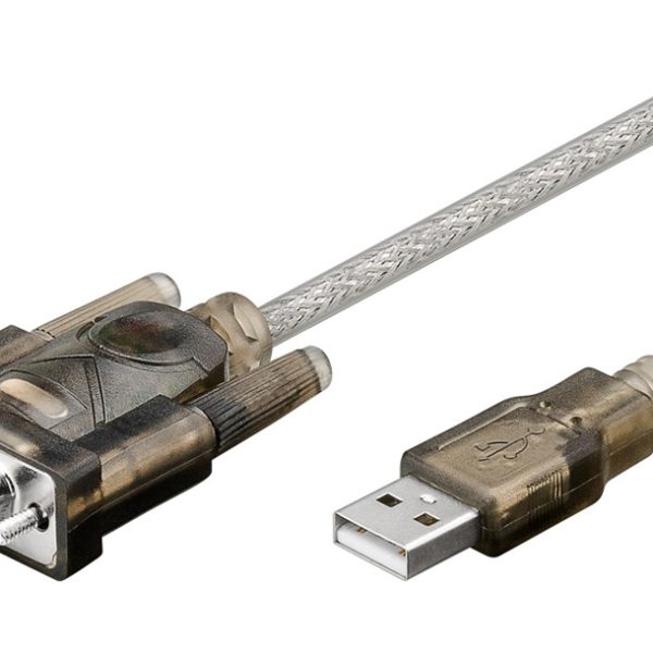 GOOBAY καλώδιο USB σε RS-232 68875, 1 Mbit/s, 1.5m, διάφανο