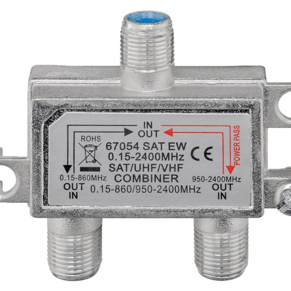 GOOBAY SAT-TV combiner 67054, 0.15 MHz - 2400MHz, 100dB