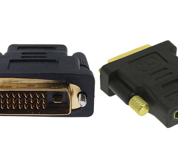 POWERTECH αντάπτορας HDMI θηλυκό σε DVI 24+1 αρσενικό ADA-H003, μαύρος