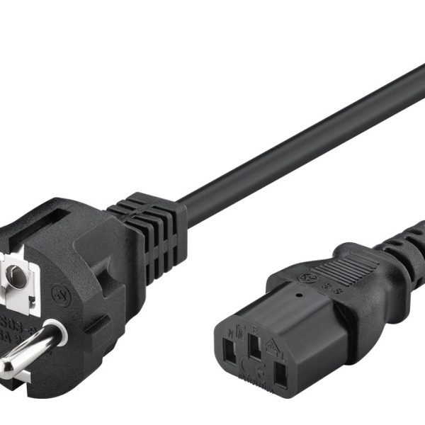 POWERTECH καλώδιο τροφοδοσίας CAB-P006, 3x 1mm², cooper, 1.5m, μαύρο