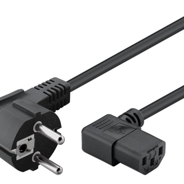 POWERTECH καλώδιο τροφοδοσίας Η/Υ & οθόνης CAB-P003, 3x0.75mm², 1.5m, μαύρο