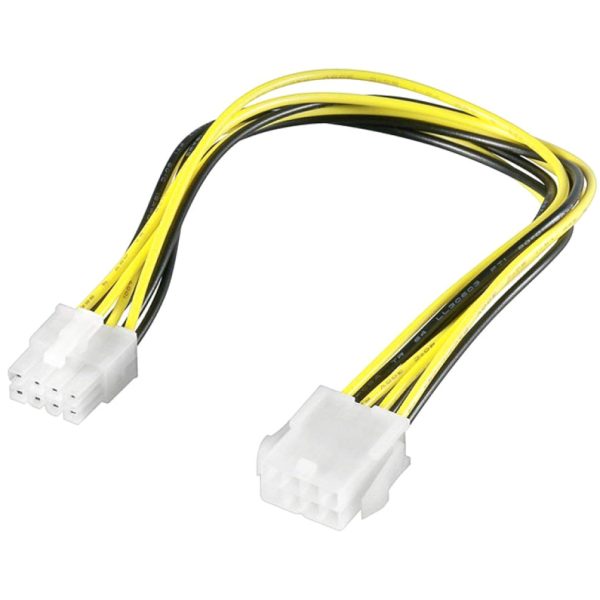 POWERTECH καλώδιο για MB 8pin αρσενικό σε 8pin θηλυκό CAB-W008, 20cm