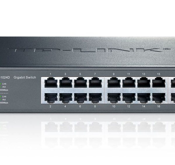 TP-LINK Desktop/Rackmount Switch TL-SG1024D 24 Θυρών, Ver. 9.0