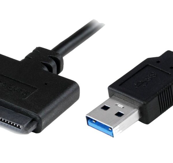 POWERTECH καλώδιο σύνδεσης HDD/SSD CAB-U032, USB 3.0 σε SATA 20cm, μαύρο