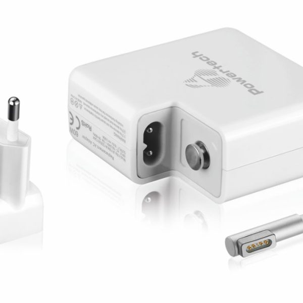 POWERTECH τροφοδοτικό laptop PT-288 για Apple, 60W, 16.5V/3.65A, λευκό
