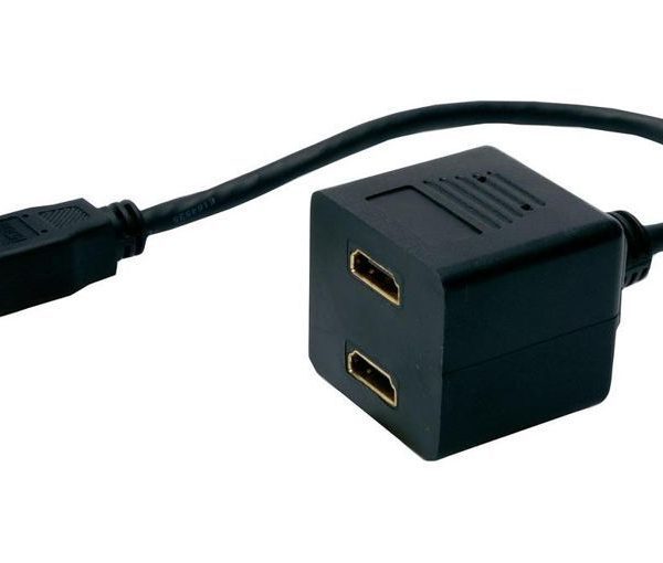 POWERTECH HDMI splitter CAB-H053, 2 σε 1, μαύρο