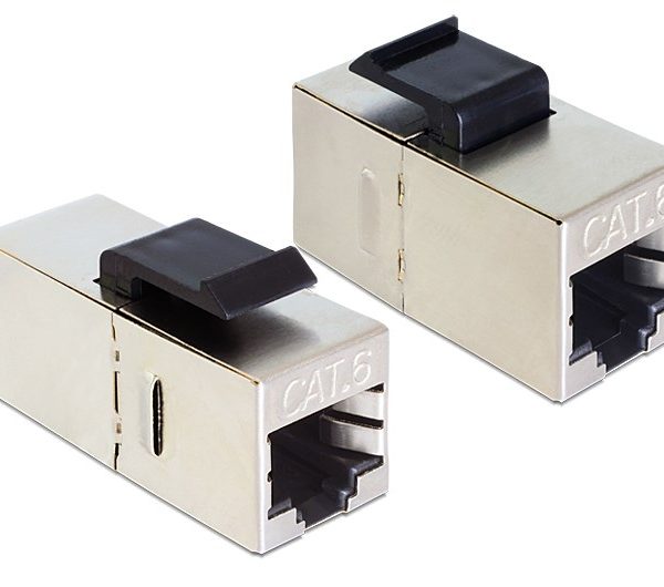 DELOCK Keystone module RJ45 86210, Cat 6 STP, ασημί