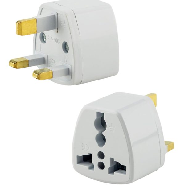 POWERTECH αντάπτορας ρεύματος από UK σε universal PT-368, 13A, copper, λευκός