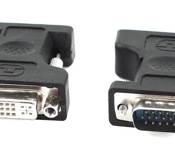 POWERTECH αντάπτορας VGA σε DVI 24+5 CAB-G016, συμβατό με 24+1, μαύρος