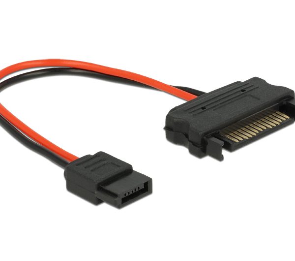 DELOCK καλώδιο SATA 15pin σε SATA 6pin 84873, 10cm