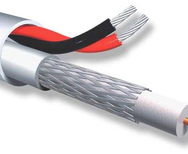 ACCORDIA καλώδιο CCTV CC-100, Mini RG 59/2x 0.50mm2, 75 ohm, White, 100m