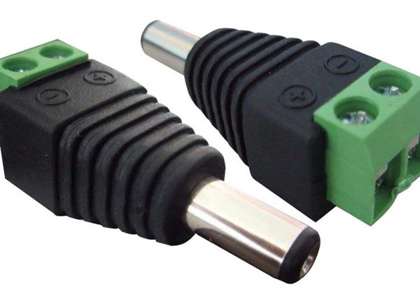 Βύσμα τροφοδοσίας DC αρσενικό ST-DC05, 5.5 x 2.1mm, σε κλέμα, 5 τμχ