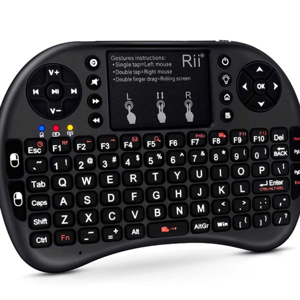 RIITEK ασύρματο πληκτρολόγιο Mini i8+ με touchpad, backlit, 2.4GHz