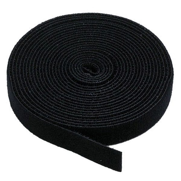 POWERTECH ταινία τύπου velcro TIES-003, πολλαπλών χρήσεων, 20mm, 3m, μαύρη