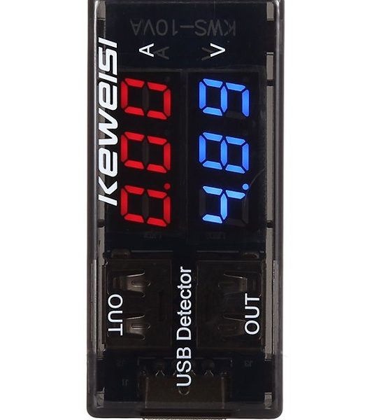 KEWEISI Συσκευή ελέγχου θύρας USB KWS-10VA, 2x USB Output, 3-9V