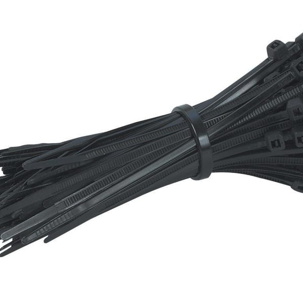 POWERTECH δεματικά καλωδίων TIES-005, 150x3mm, μαύρα, 100τμχ