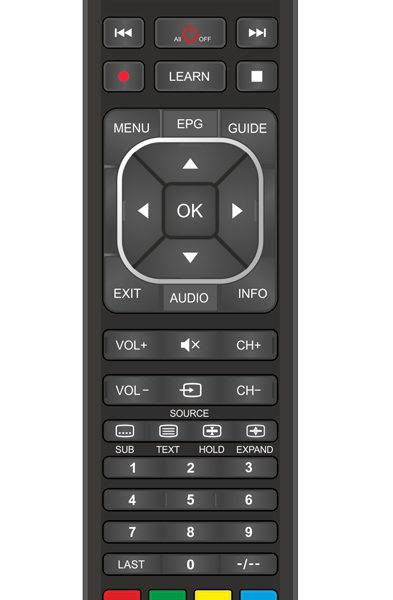 POWERTECH Χειριστήριο PT-744, προγραμματιζόμενο μέσω Η/Υ, TV/DVD/CBL/AUX