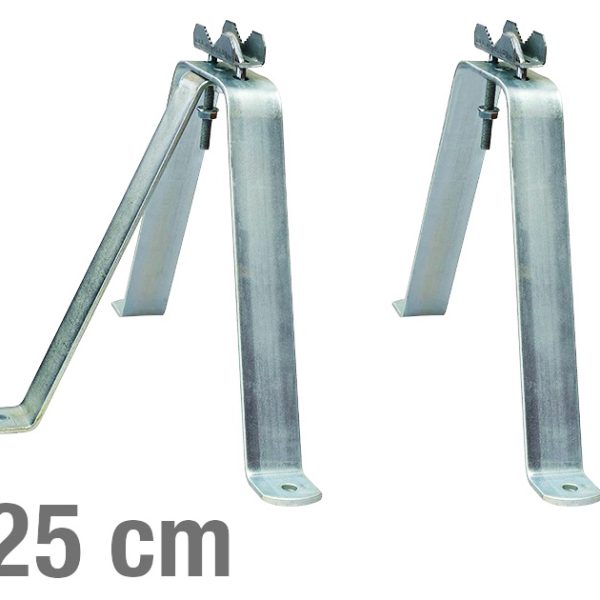 VIKAR Βάση τοίχου 21004 για στήριξη ιστού, ατσάλινη, 25cm, 2τμχ